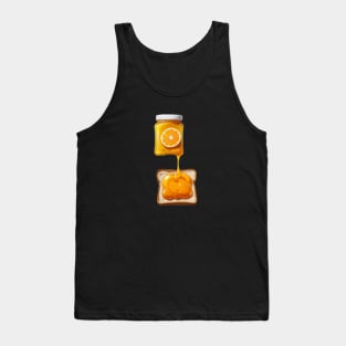 Orange Kawaii Yummy Sandwich Bread Toast Vintage Since Established Tank Top